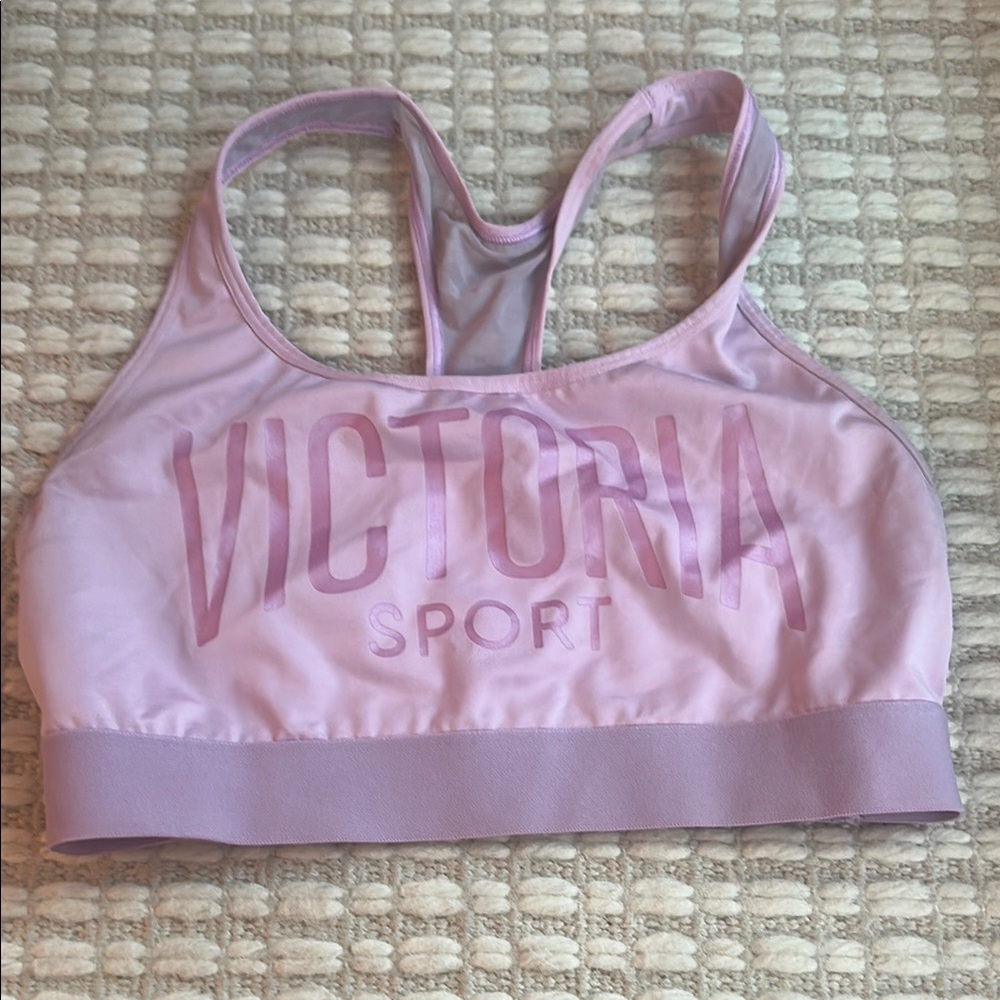 Victoria's Secret Pink Satin Sports Bra